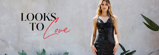 Looks to Love - Model is wearing the Lady in Red Dress by Summer Haus in Red