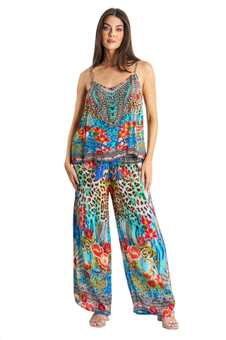 Resort Lifestyle Pant Set by La Moda - Tropical