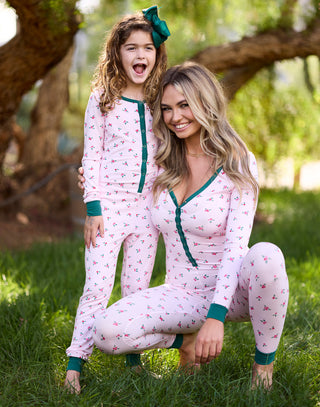 Andes Lounge Onsie in Holly-Day - Alternate Front View / Resort 2023 Campaign 