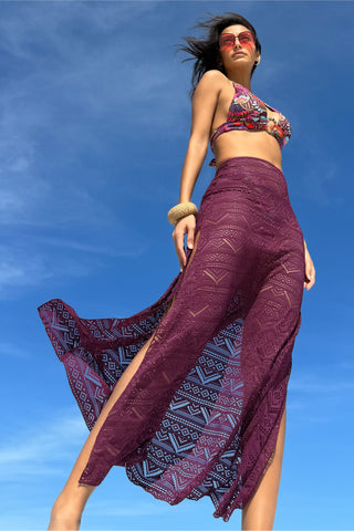 COLOR PLAY MAXI SKIRT by Becca
