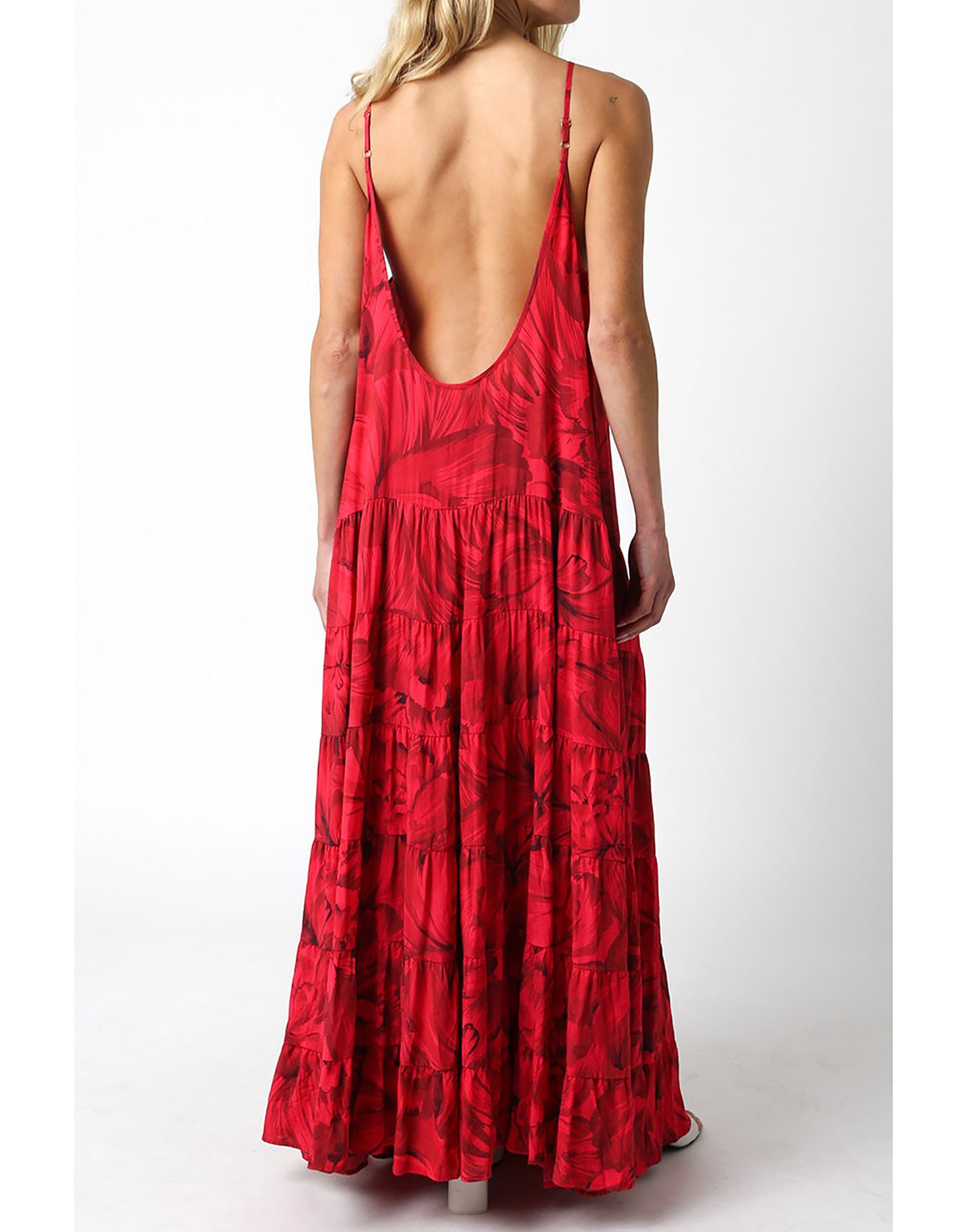 Capri Maxi Dress by Summer Haus - Red Floral