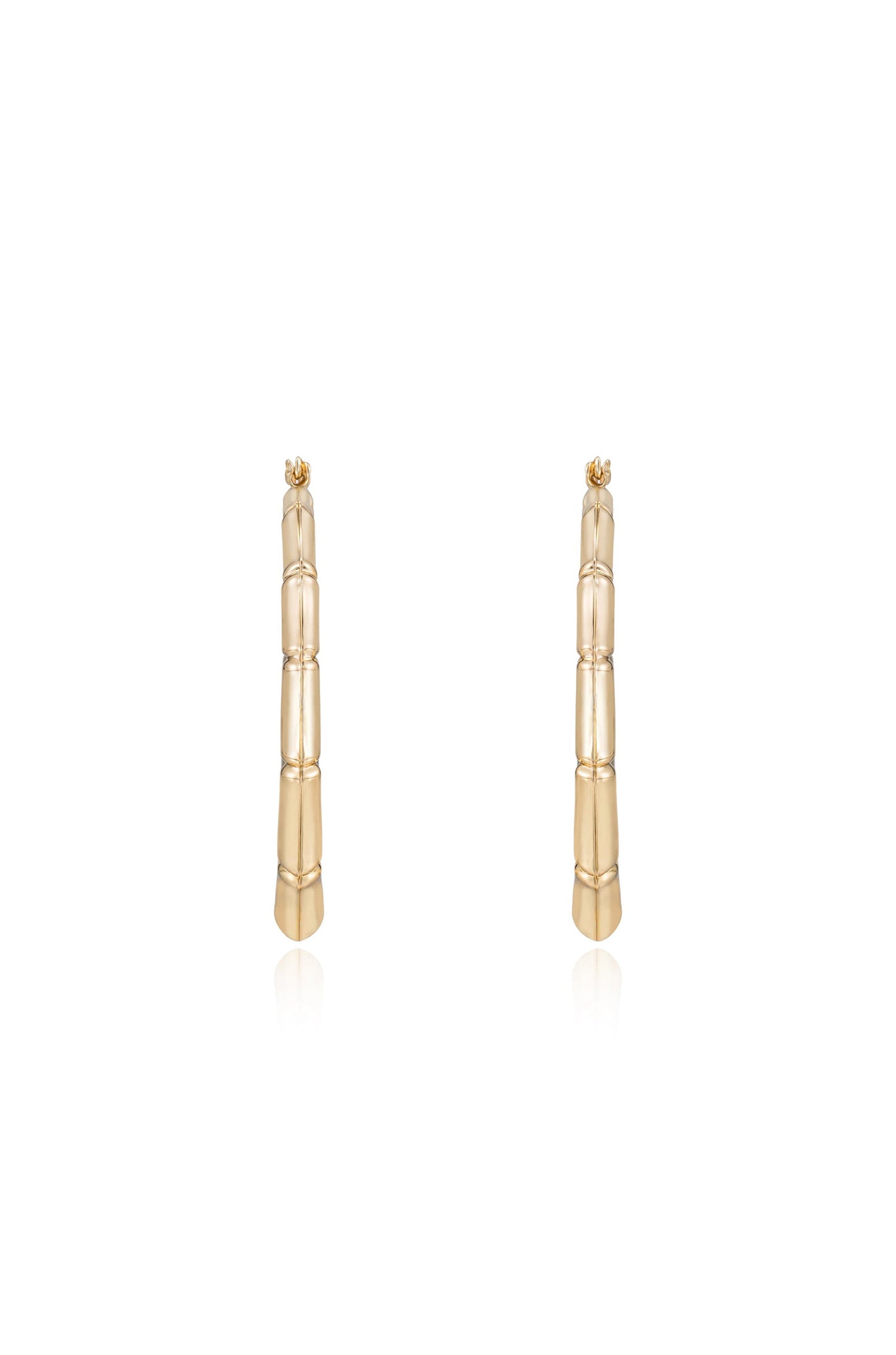 Bamboo Hoop Earrings by Ettika