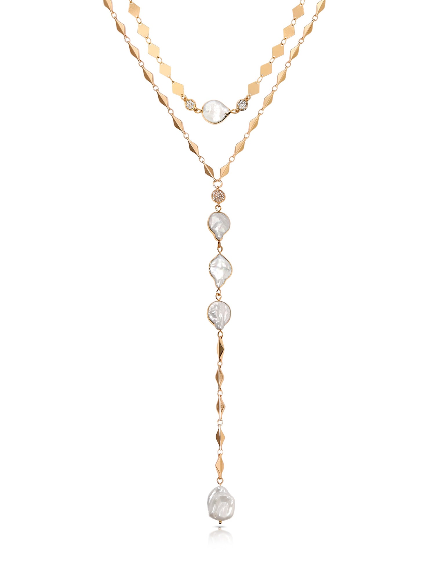 Dreamin' Freshwater Pearl Lariat Set