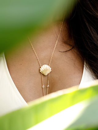 Scallop Shell Body Chain by Ettika