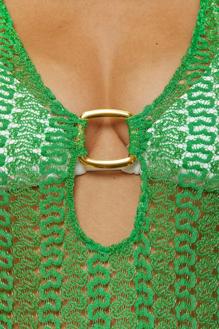 GOLDEN CROCHET TUNIC by Becca