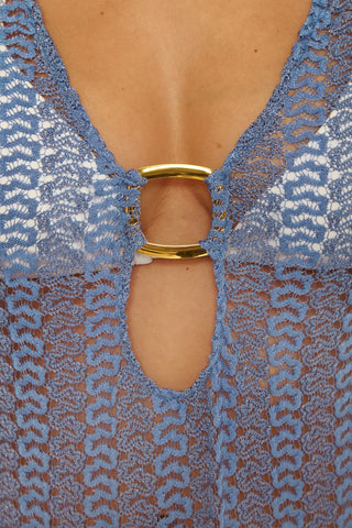 GOLDEN CROCHET TUNIC by Becca