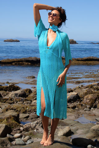 GOLDEN MESH COVER-UP by Becca