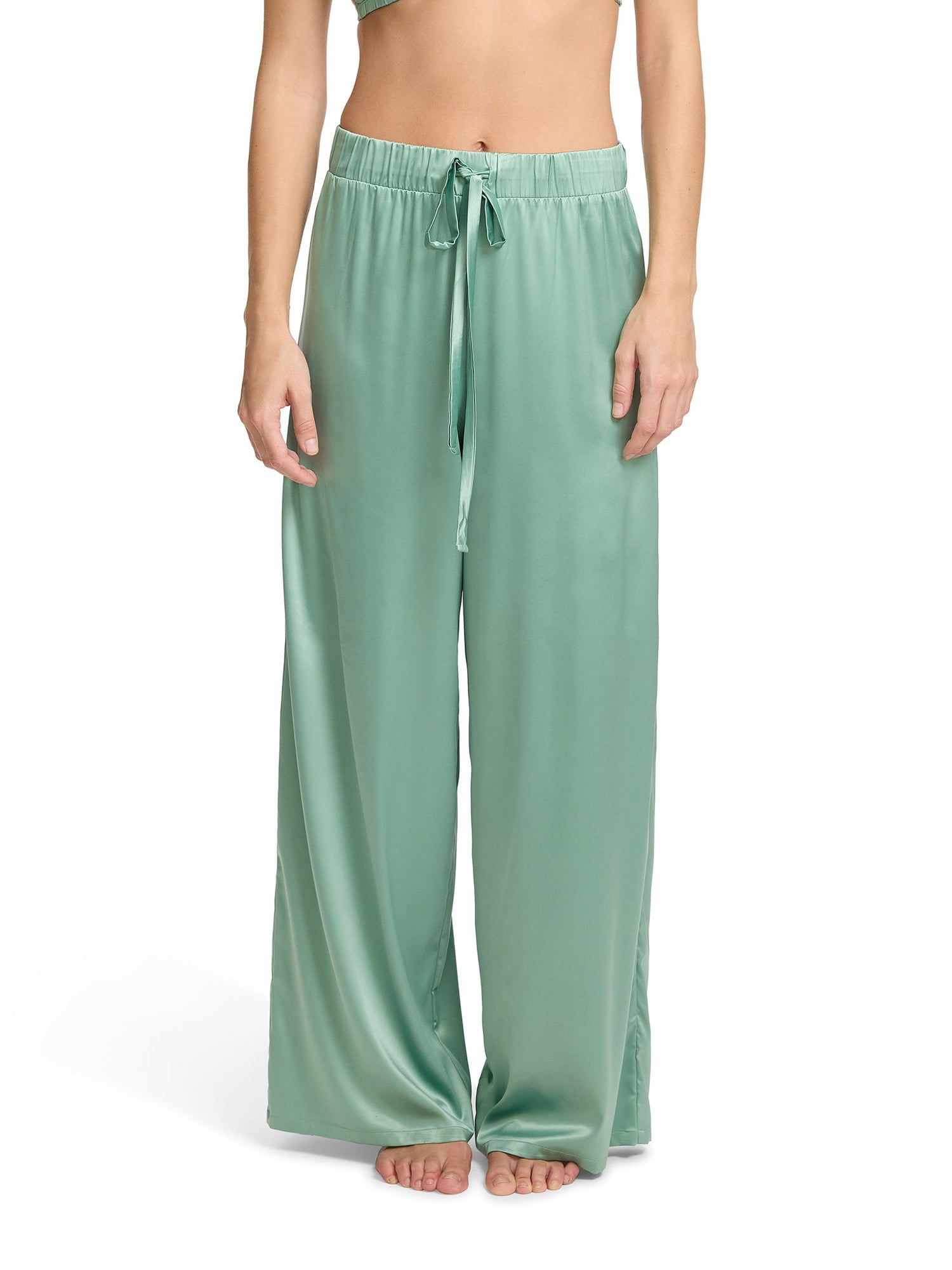 Satin Sleep Pant Green Tea