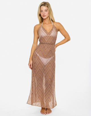 LIZA MAXI DRESS - BRONZE