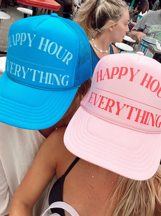 Happy Hour / Everything Trucker Hat by KenzKustomz