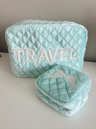 Travel XL - Baby Blue Velvet by KenzKustomz