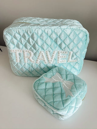 Travel XL - Baby Blue Velvet by KenzKustomz