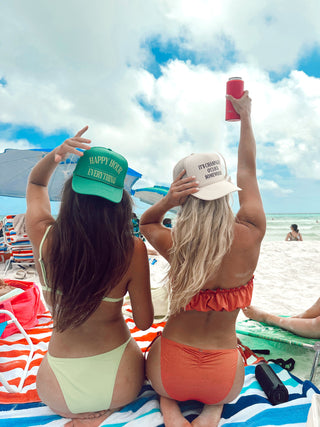 Happy Hour / Everything Trucker Hat by KenzKustomz