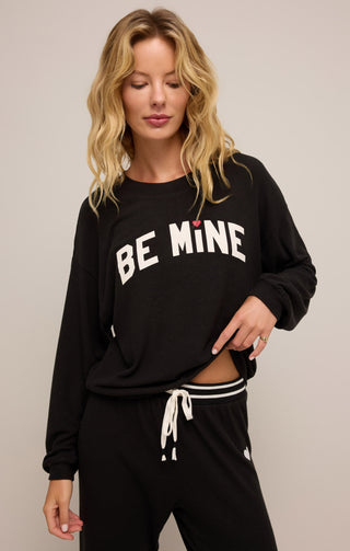 Be Mine Long Sleeve Top by Z Supply - Black