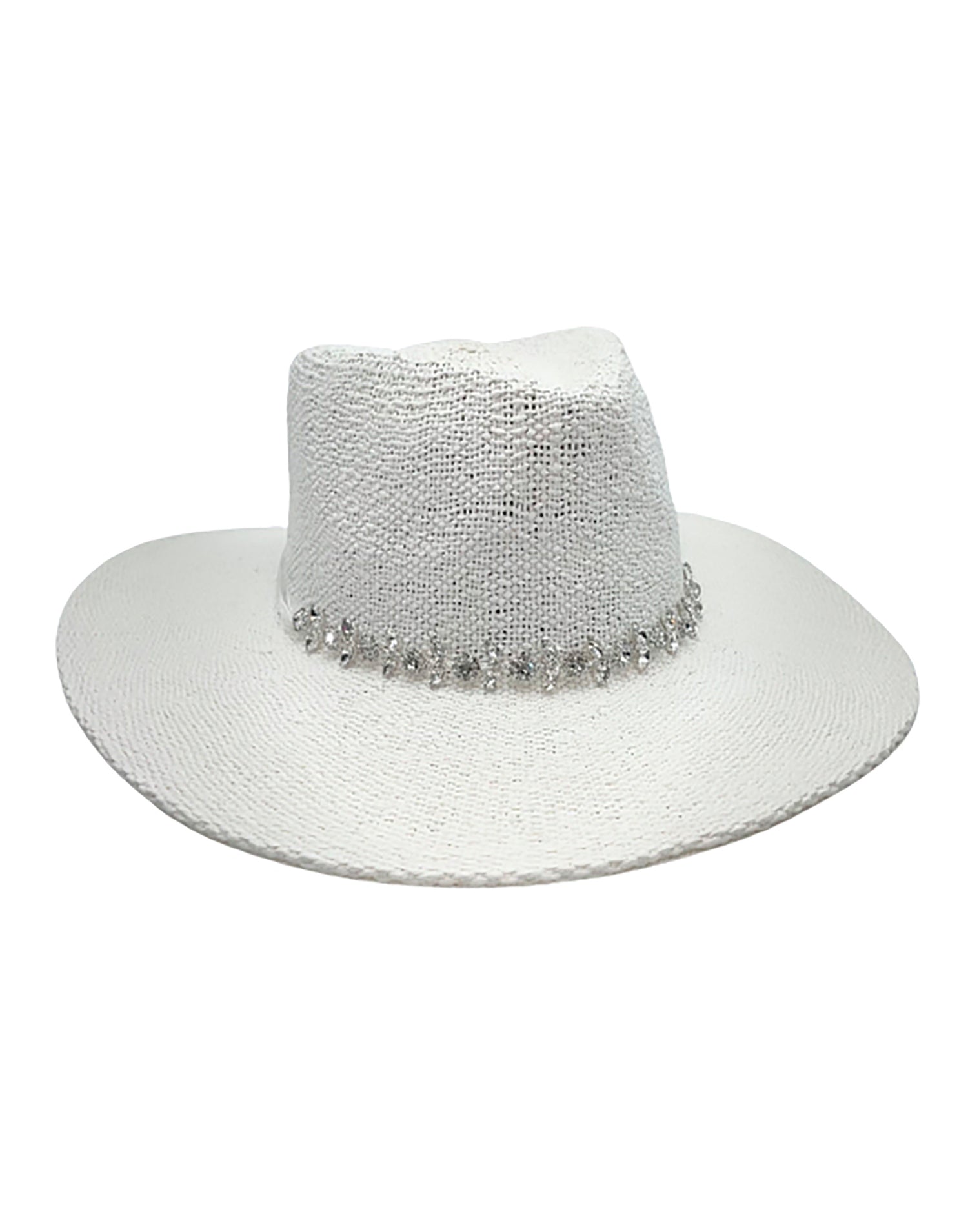 Mahina Hat by Nikki Beach in White - Angled View