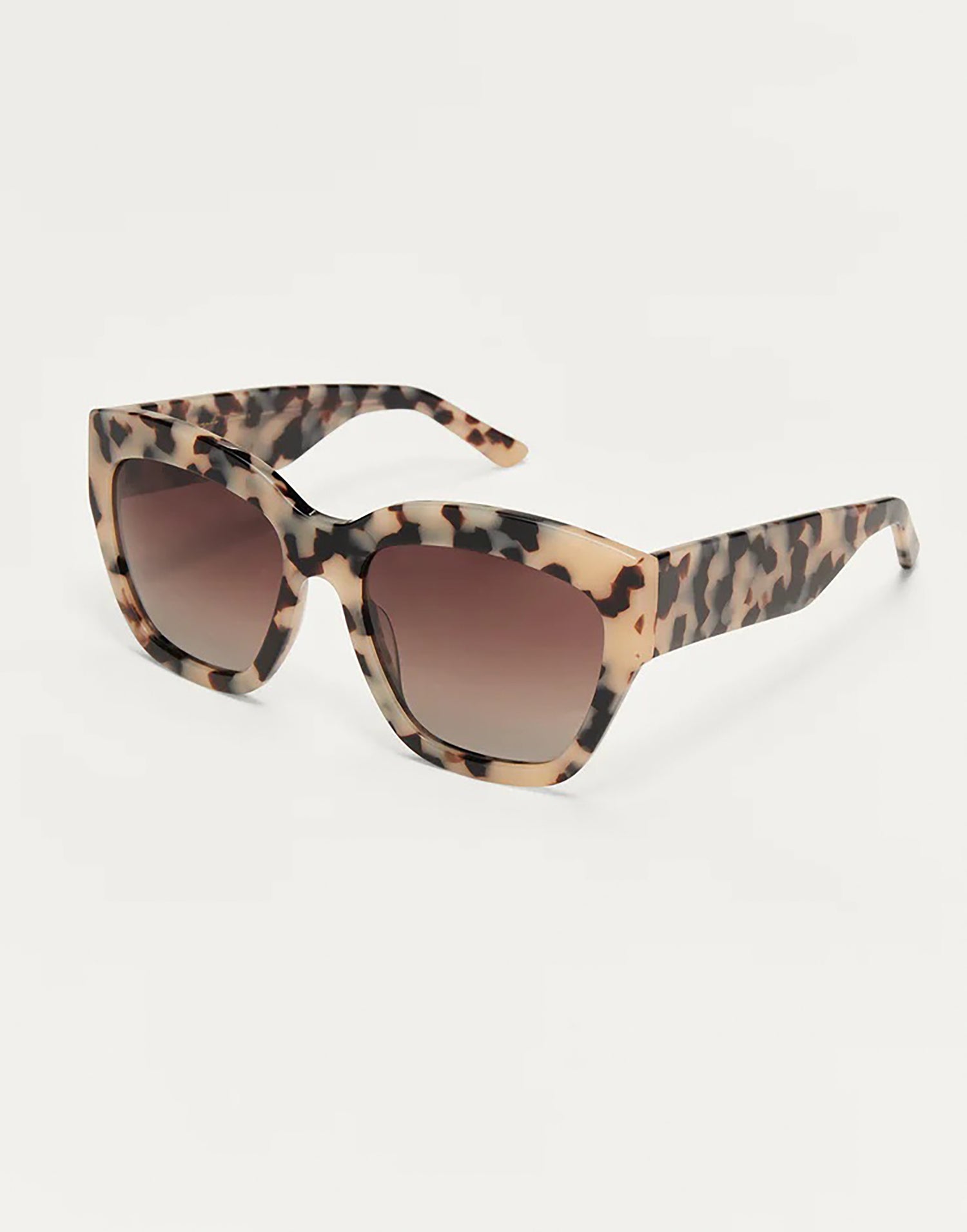 Iconic Sunglasses by Z Supply in Brown Tortoise - Angled View
