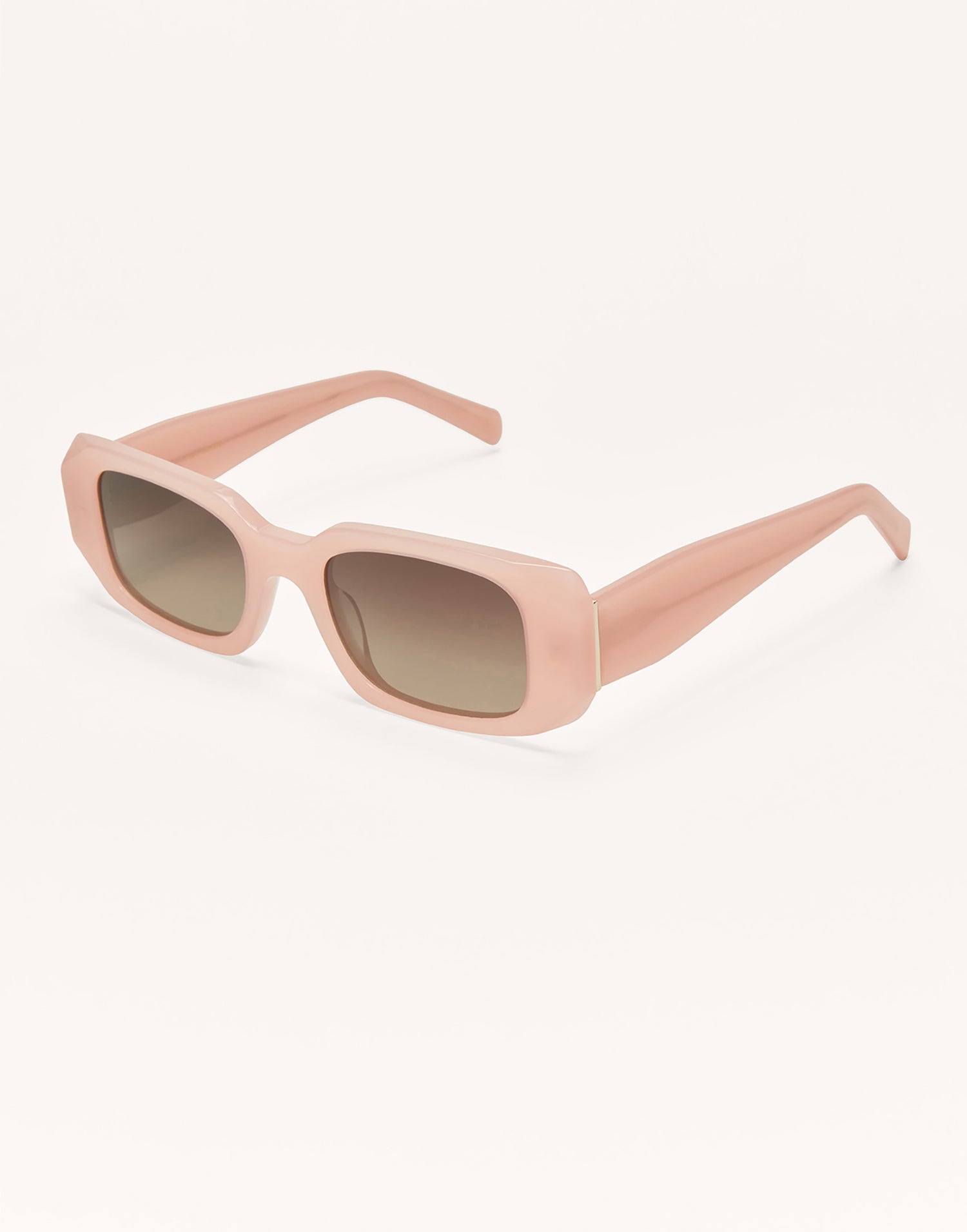 Off Duty Sunglasses by Z Supply in Blush Pink - Angled View